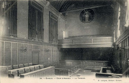 Cour d'assises d'Évreux Carte postale