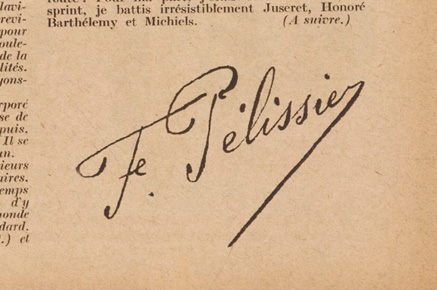 Signature de François Pelissier Photo